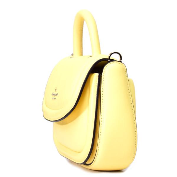 ケイトスペード バッグ katespade レザー パフィ フラップ クロスボディ 2way 斜めがけ ミニ トップハンドル ショルダーバック イエローマルガリータ KB705 ケイトスペード バッグ katespade レザー パフィ フラップ クロス