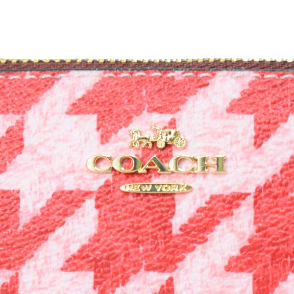 コーチ ペンケース COACH レザー 千鳥格子 千鳥柄 ロゴ ハウンズ