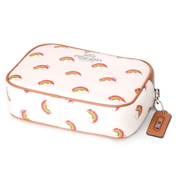 コーチ バッグ COACH レザー レインボー プリント 虹 ミニ ジェイミー