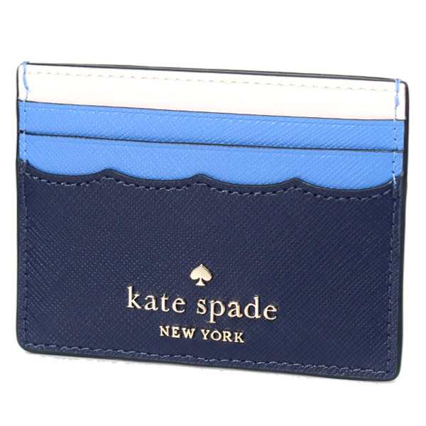 ケイトスペード カードケース katespade レザー カニ 蟹 パール