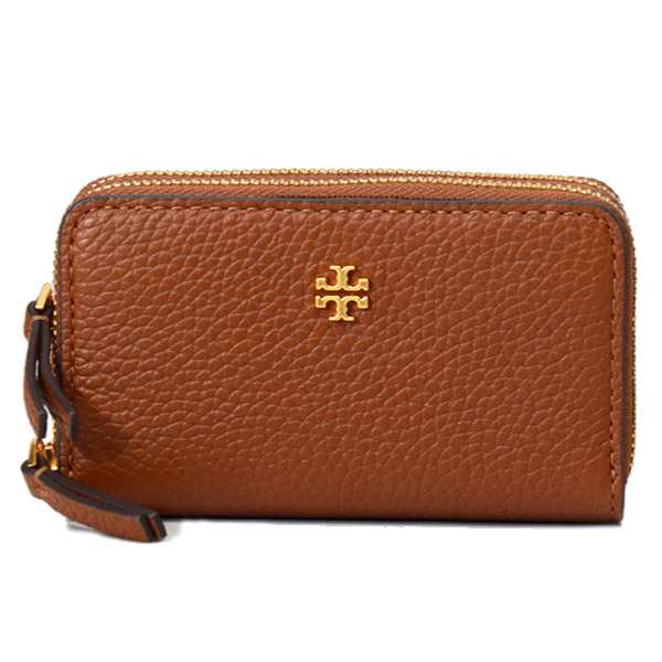 トリーバーチ カードケース TORY BURCH レザー ブレイク ロゴ ダブル