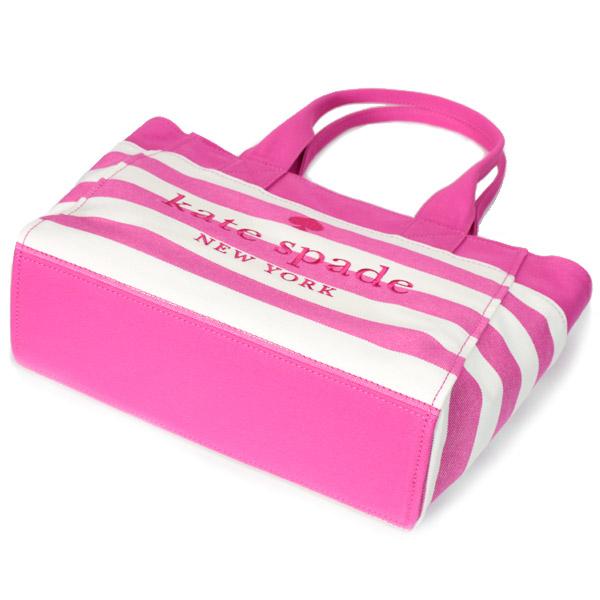 ケイトスペード バッグ katespade キャンバストート ボーダー ロゴ ラージ トート バッグ ディープハイビスカス KB695 ケイトスペード バッグ katespade キャンバストート ボーダー ロゴ