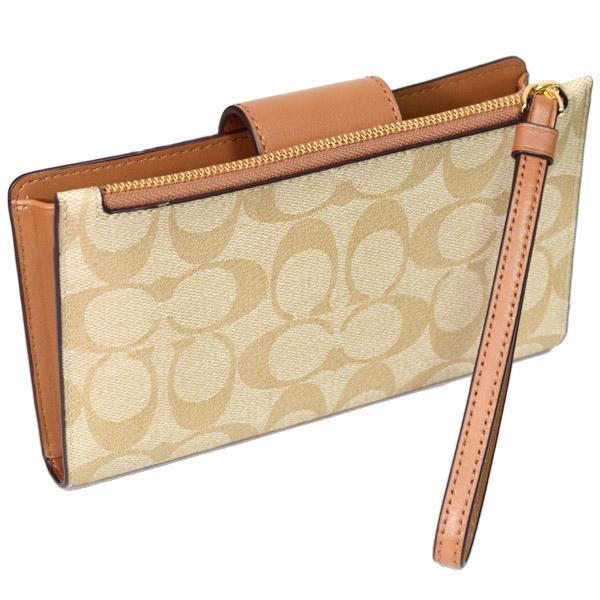 コーチ 長財布 COACH コーティングキャンバス レザー シグネチャー 