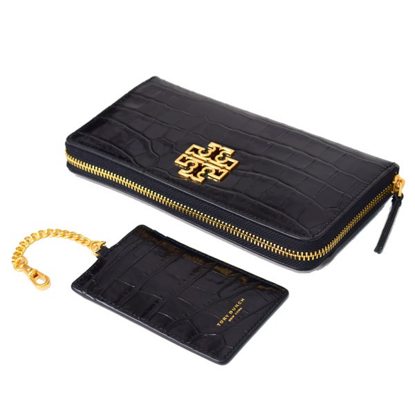 トリーバーチ 長財布 TORY BURCH クロコダイル レザー ジップ ...