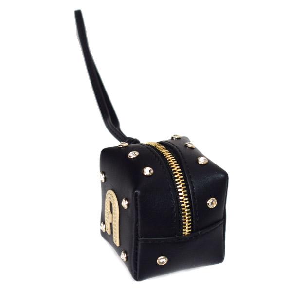 フルラ コインケース FURLA レザー ストーン スタッズ ロゴ ジップ