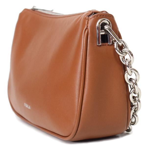 フルラ バッグ FURLA レザー ムーン ロゴ チェーン 斜めがけ 2way ショルダー ハンド バッグ コニャック WB00356_3
