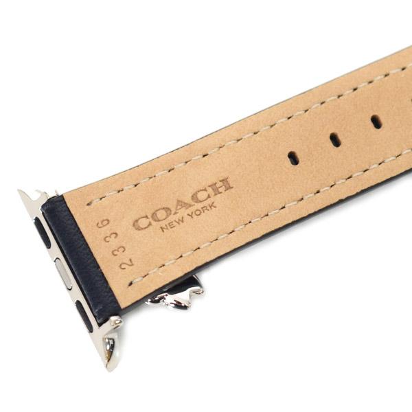 コーチ アップルウォッチ 替えベルト COACH レザー 蝶々 バタフライ チャーム アップルウォッチ applewatch 替えベルト ストラップ ウォッチ 腕時計 ネイビー 14700119_3