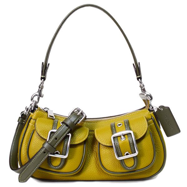 コーチ バッグ COACH ぺブルレザー アシュトン バゲット 2way クロスボディ 斜め掛け ショルダー ハンド バッグ シトロンマルチ CM078の通販は 49,800円