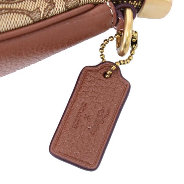コーチ バッグ COACH ジャガード レザー シグネチャー ディズニー コラボ ミッキー テリ ロゴ 2way クロスボディ 斜め掛け ショルダー ハンド バッグ カーキ×レッドウッドマルチ CM196