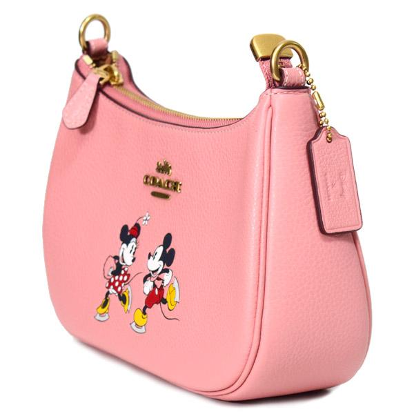 コーチ バッグ COACH ぺブルレザー ディズニー コラボ ミッキー ミニー 