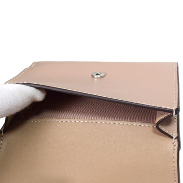 コーチ 財布 COACH カーフレザー スモール エライザ ロゴ ウォレット コンパクト 二つ折り財布 トープ CP254