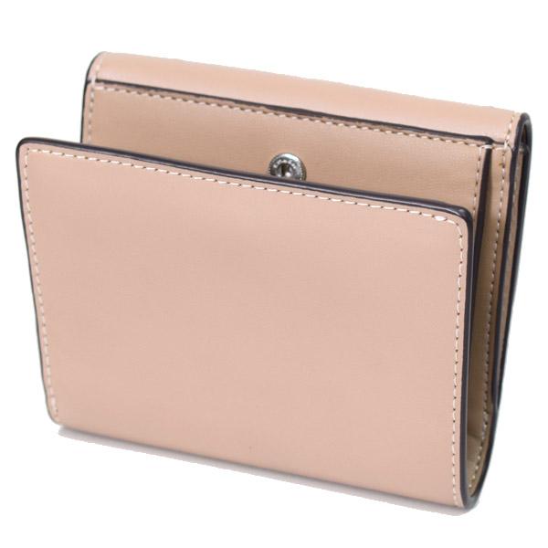 コーチ 財布 COACH カーフレザー スモール エライザ ロゴ ウォレット コンパクト 二つ折り財布 トープ CP254