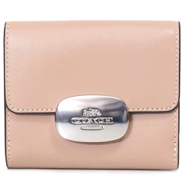 コーチ 財布 COACH カーフレザー スモール エライザ ロゴ ウォレット コンパクト 二つ折り財布 トープ CP254の通販は 17,928円