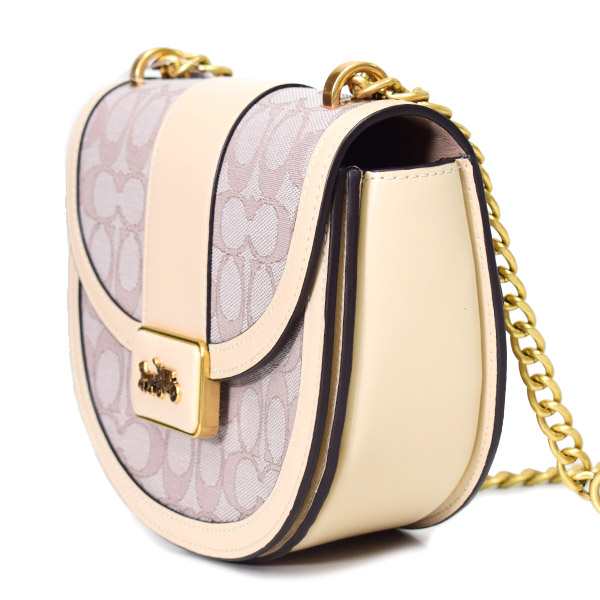 コーチ バッグ COACH ジャガード レザー シグネチャー アリー
