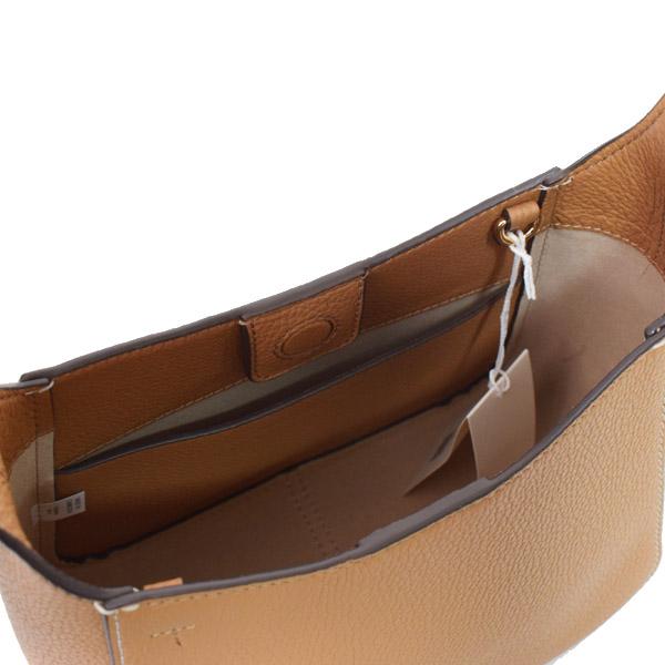 トリーバーチ バッグ TORY BURCH ぺブルレザー スモール バケット バケツ型 2way 斜め掛け ショルダー ハンドバッグ ティラミス 144690