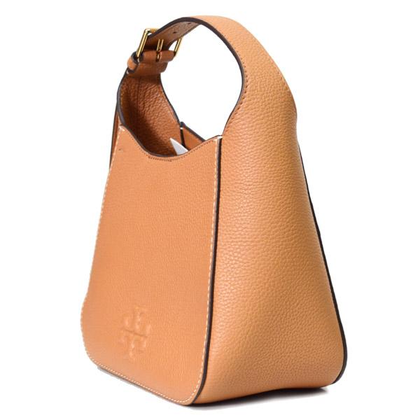 トリーバーチ バッグ TORY BURCH ぺブルレザー スモール バケット バケツ型 2way 斜め掛け ショルダー ハンドバッグ ティラミス 144690