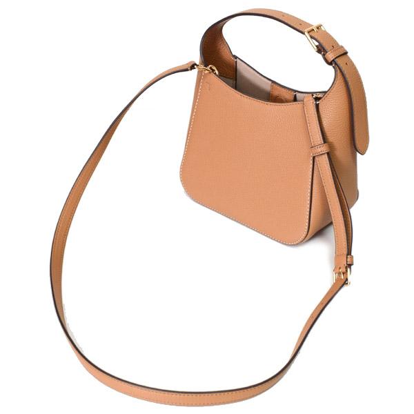 トリーバーチ バッグ TORY BURCH ぺブルレザー スモール バケット バケツ型 2way 斜め掛け ショルダー ハンドバッグ ティラミス 144690