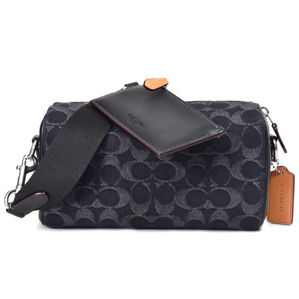 コーチ バッグ COACH デニム スムースレザー シグネチャー アクセル 