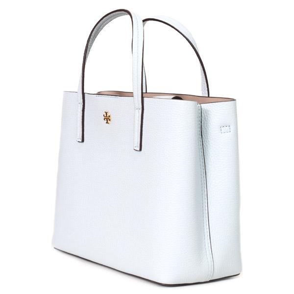 トリーバーチ バッグ TORY BURCH レザー ブレイク ロゴ スモール トート 2way クロスボディ 斜め掛け ショルダー ハンドバッグ セルツァー×ペブストーン 85985
