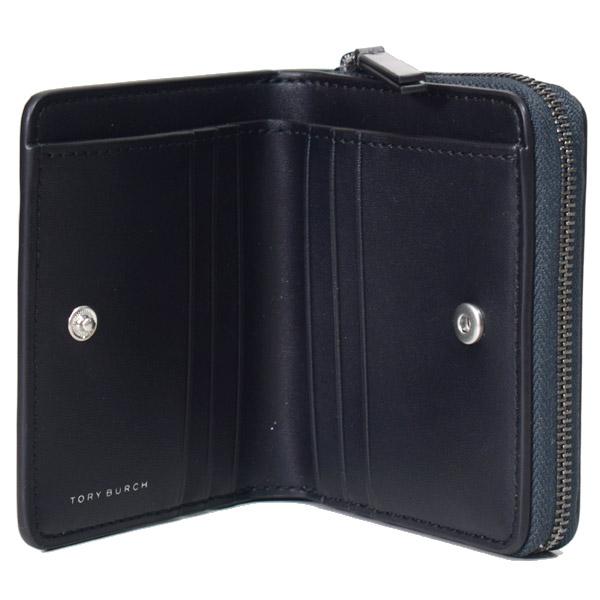 トリーバーチ 財布 TORY BURCH レザー エマーソン シャイン ミニ ウォレット 二つ折り 財布 ピューター 153359_2