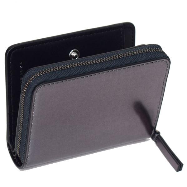 トリーバーチ 財布 TORY BURCH レザー エマーソン シャイン ミニ ウォレット 二つ折り 財布 ピューター 153359_1