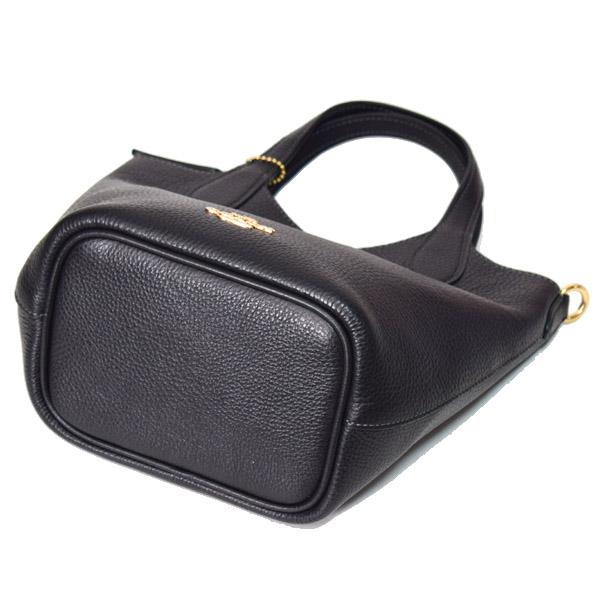 コーチ バッグ COACH ぺブルレザー ハンナ バケット ロゴ バケツ型 