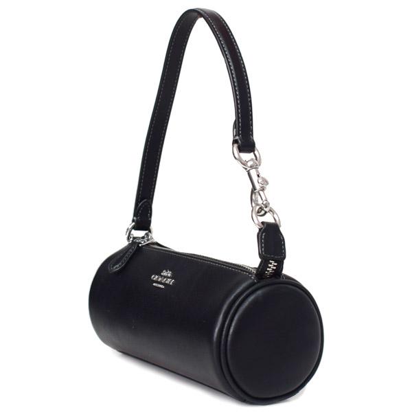 コーチ バッグ COACH レザー ノリータ 筒型 リストレット バレル バッグ マルチ ポーチ ハンドバッグ ブラック CR830の通販は