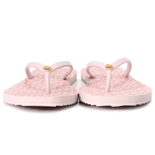 マイケルコース サンダル MICHAEL KORS ラバー モノグラム ロゴ プリント フリップ フロップ ビーチ サンダル ソフトピンク 7M 40S1JIFA1Q_3