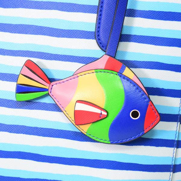 ケイトスペード バッグ katespade レザー ボーダー フィッシュ