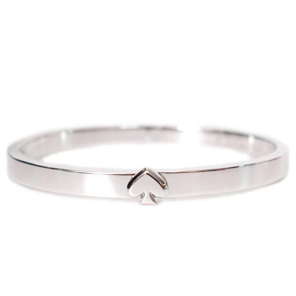 ケイトスペード バングル katespade プレーテッドメタル エブリデイ スペード ロゴ バングル ブレスレット シルバー O0RU3143の通販は