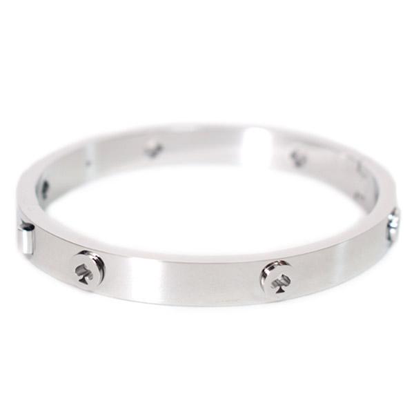 ケイトスペード バングル katespade プレーテッドメタル スポット ザ スペード バングル ブレスレット シルバー KE759