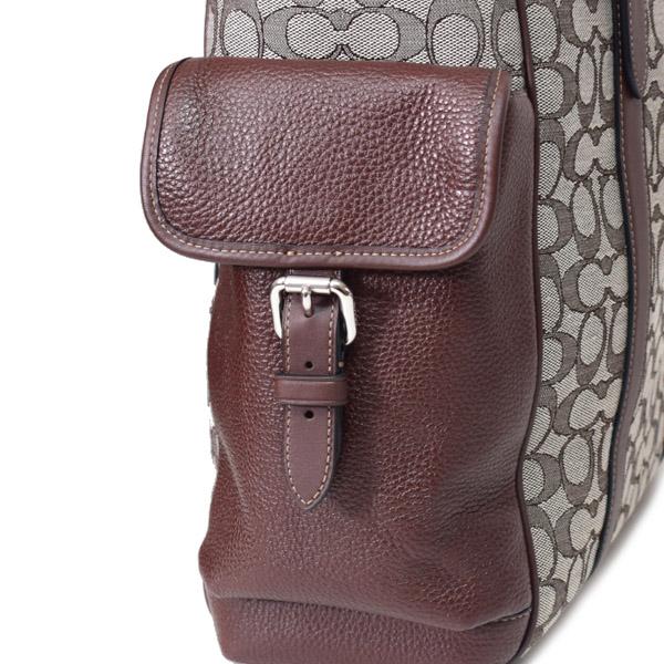 コーチ メンズ バッグ COACH ジャガード レザー シグネチャー