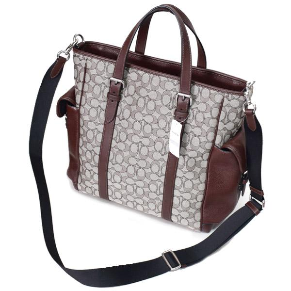コーチ メンズ バッグ COACH ジャガード レザー シグネチャー