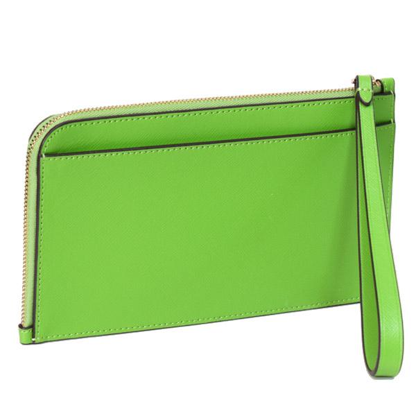 ケイトスペード ポーチ katespade ポーチ レザー L字 ジップ リスト