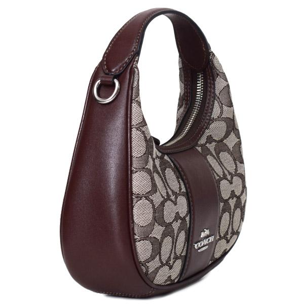 コーチ バッグ COACH ジャガード レザー シグネチャー カルメン ミニ 2way チェーン クロスボディ 斜め掛け ショルダーバッグ オーク×メイプル CU984_2