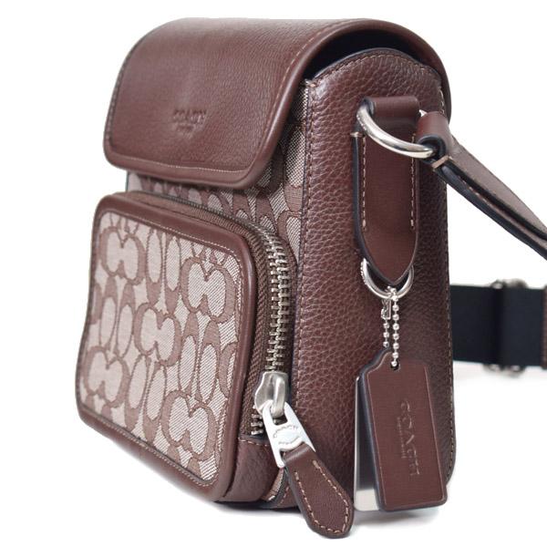 コーチ メンズ バッグ COACH ジャガード レザー シグネチャー サリバン 