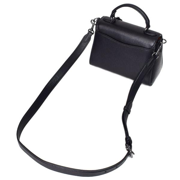 コーチ バッグ COACH パイソン レザー スネーク エンボスド モーガン トップ ハンドル サッチェル クロスボディ 2WAY ショルダー ハンドバッグ ブラックマルチ CF321_1