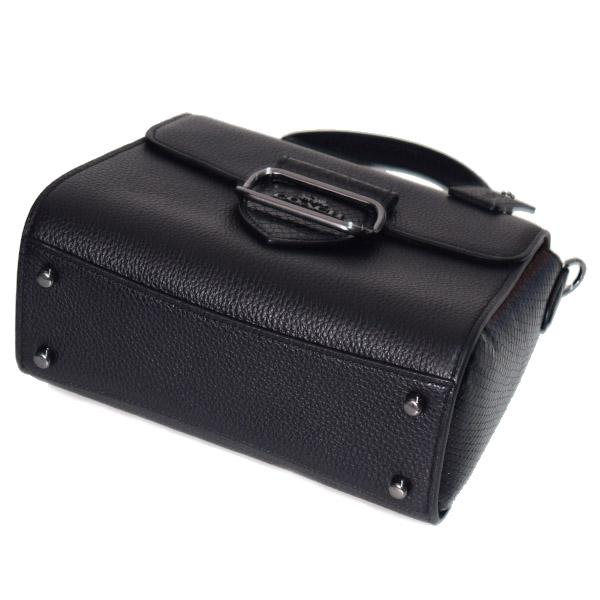 コーチ バッグ COACH パイソン レザー スネーク エンボスド モーガン トップ ハンドル サッチェル クロスボディ 2WAY ショルダー ハンドバッグ ブラックマルチ CF321_3