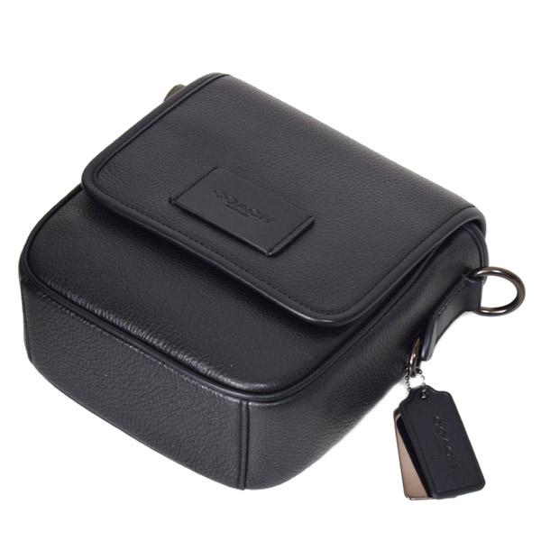 コーチ メンズ バッグ COACH レザー ルーカス ロゴ コンパクト 2WAY クロスボディ 斜め掛け メッセンジャー ショルダーバッグ ブラック CO914_3