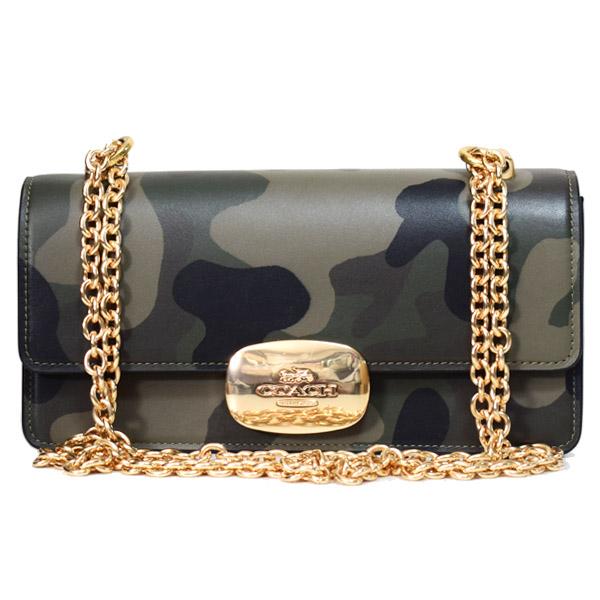 コーチ バッグ COACH カモフラ 迷彩柄 エライザ スモール チェーン フラップ 2WAY クロスボディー 斜めがけ ショルダーバッグ ダークサイプレスマルチ【訳あり】CV948