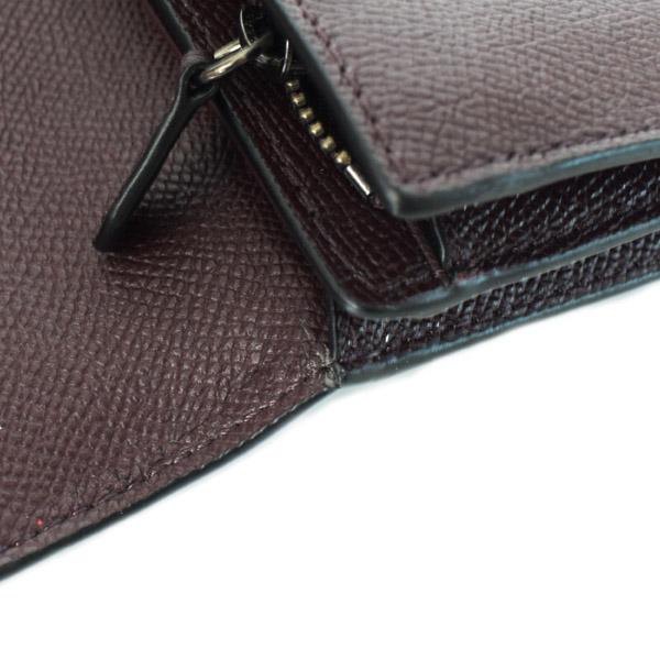 コーチ 長財布 COACHコーティング レザー スタッズ スリム エンベロープ フラップ 長財布 オックスブラッド【訳あり】22726