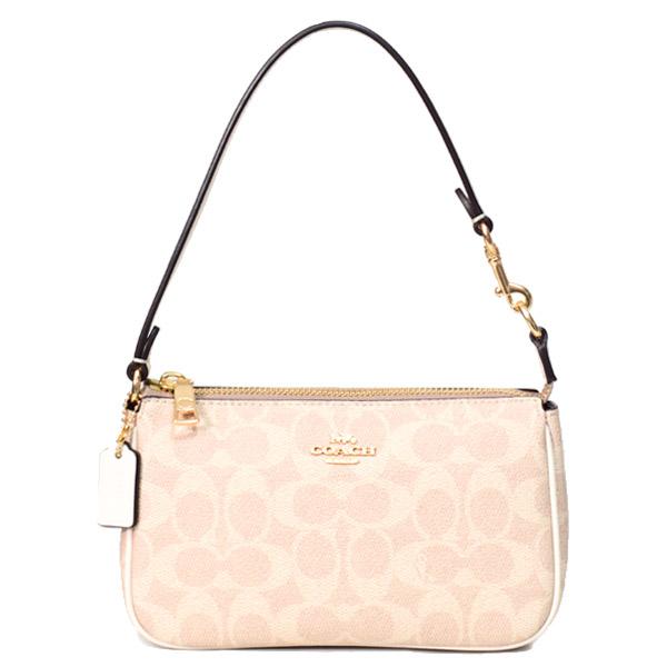 コーチ バッグ COACH コーティングキャンバス レザー シグネチャー ノリータ 19 リストレット マルチ ポーチ ハンドバッグ サンド×チャーク CW426の通販は 17,430円