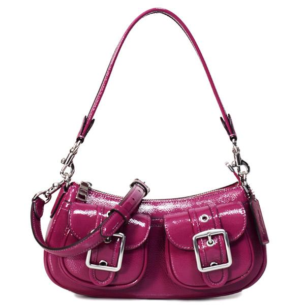 コーチ バッグ COACH パテントレザー アシュトン バゲット 2way クロスボディ 斜め掛け ショルダー ハンドバッグ ピンク CV943の通販は