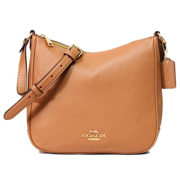 コーチ バッグ COACH ぺブルレザー エリー ファイル バッグ クロスボディ 斜めがけ ショルダーバッグ ライトサドル CU960の通販は