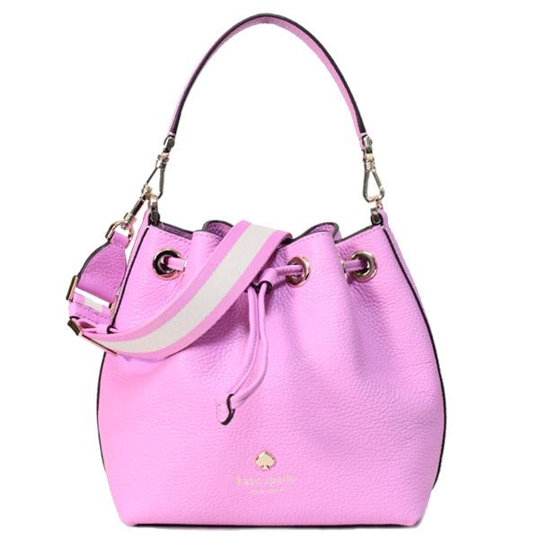 ケイトスペード バッグ katespade 巾着 バケツ型 ペブルレザー エマ スモール バケット 2way 斜めがけ ショルダー ハンドバッグ マンデビラ KK071