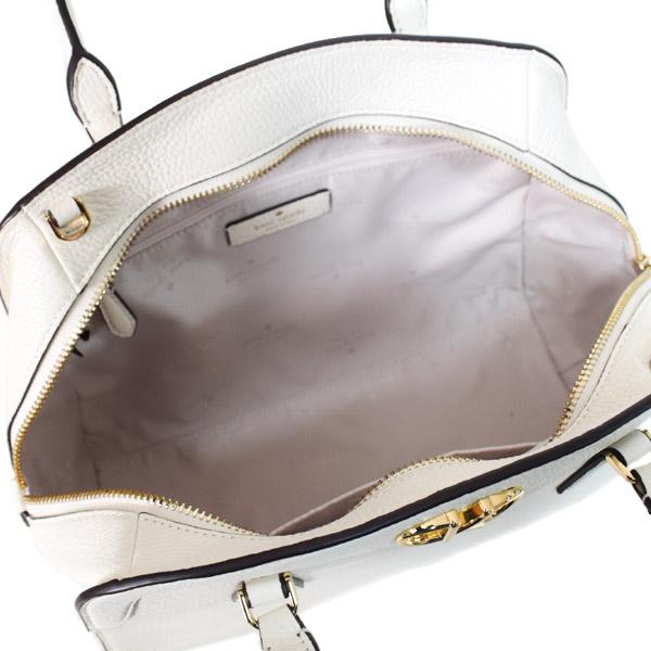 ケイトスペード バッグ katespade ペブルレザー カイラ ロゴ サッチェル 2way 斜めがけ ショルダー ハンドバッグ メレンゲ KF526