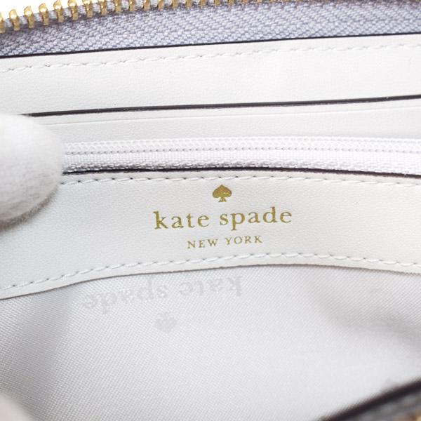ケイトスペード 長財布 katespade ぺブルレザー レナ カラー ブロック ロゴ ラージ コンチネンタル ジップ アラウンド ウォレット 財布 マウンテングレー KI835_4