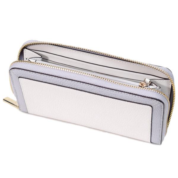 ケイトスペード 長財布 katespade ぺブルレザー レナ カラー ブロック ロゴ ラージ コンチネンタル ジップ アラウンド ウォレット 財布 マウンテングレー KI835_1