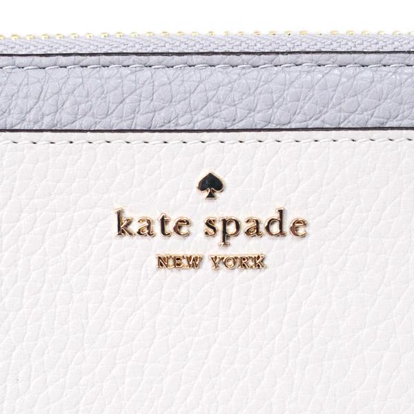 ケイトスペード 長財布 katespade ぺブルレザー レナ カラー ブロック ロゴ ラージ コンチネンタル ジップ アラウンド ウォレット 財布 マウンテングレー KI835_5