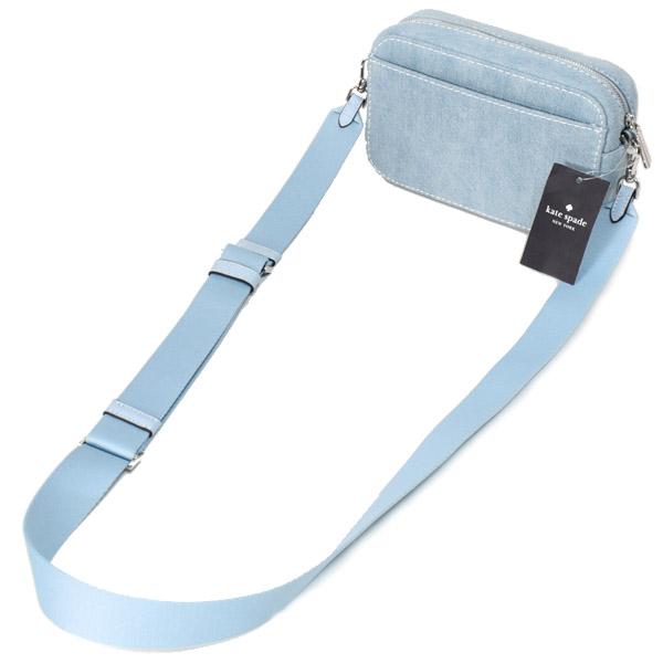 ケイトスペード バッグ katespade デニム 刺? ロゴ ミニ カメラ バッグ 2way クラッチ クロスボディ 斜めがけ ショルダーバッグ ブルーマルチ KK260 ケイトスペード バッグ katespade デニム 刺? ロゴ ミニ カメラ バッグ